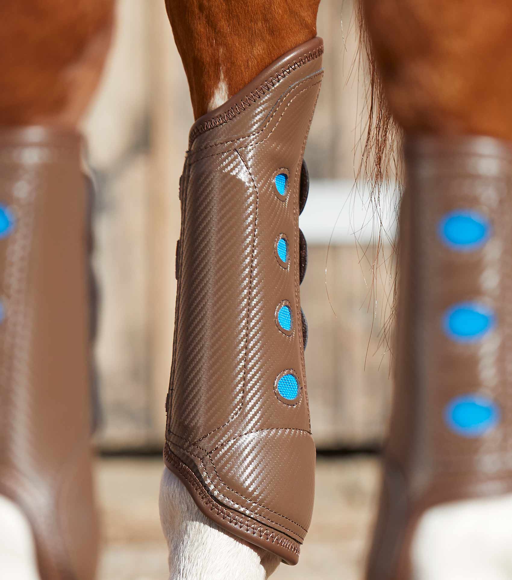 Premier Equine Carbon Tech Air Cooled Eventing Boots Brown Hind