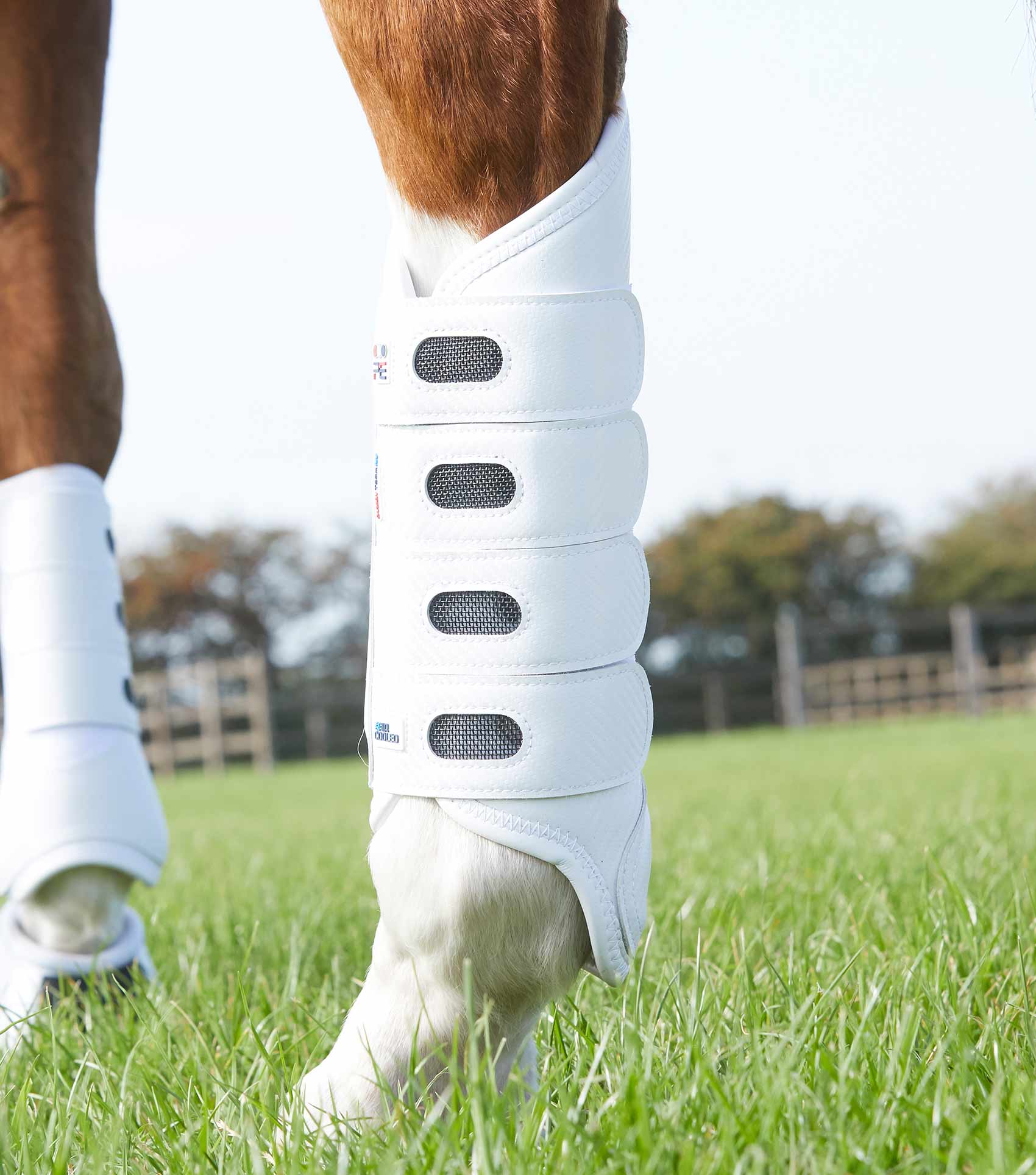 Premier Equine Carbon Tech Air Cooled Eventing Boots White Hind