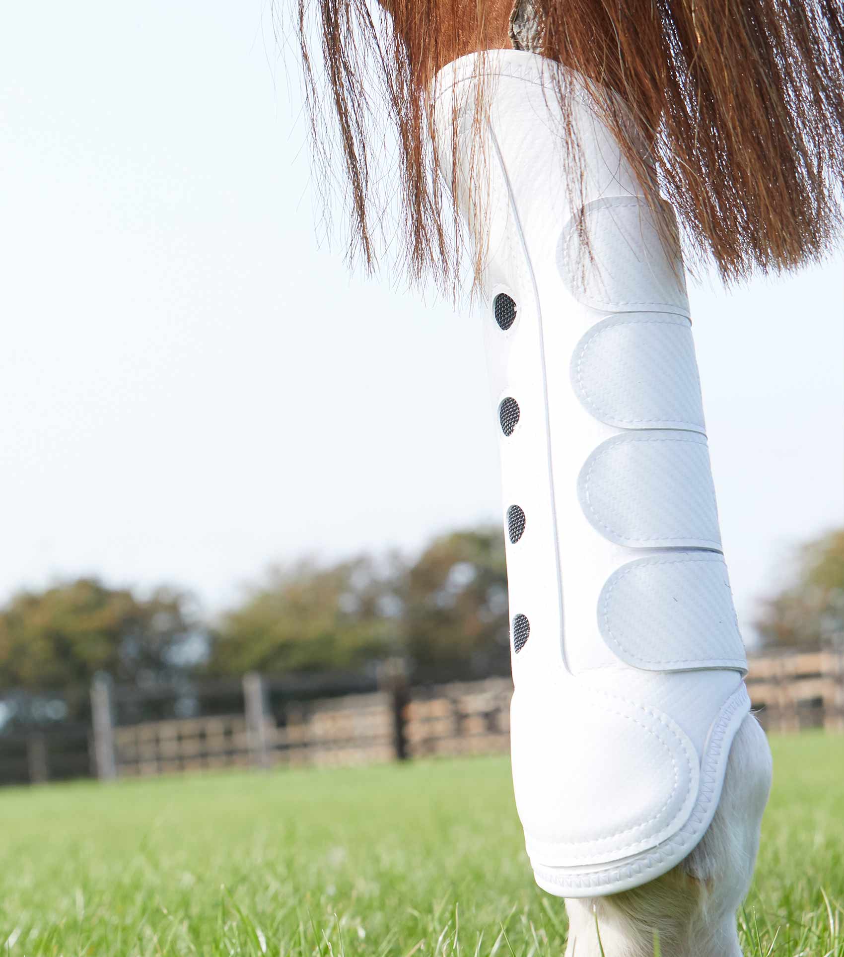 Premier Equine Carbon Tech Air Cooled Eventing Boots White Hind