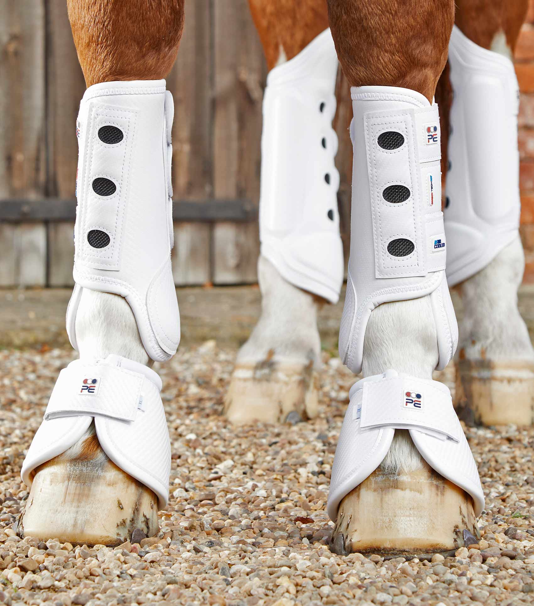Premier Equine Carbon Tech Air Cooled Eventing Boots White Front