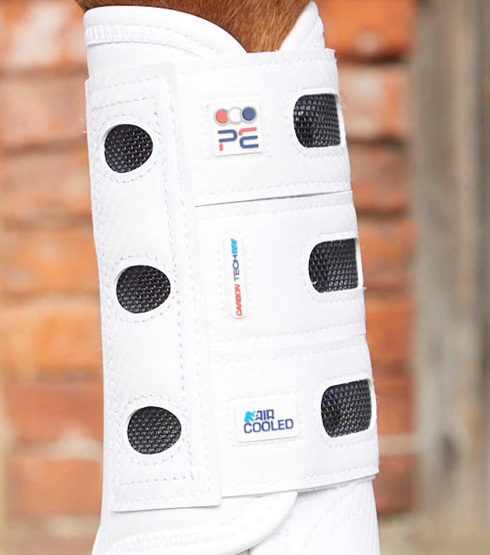 Premier Equine Carbon Tech Air Cooled Eventing Boots White Front
