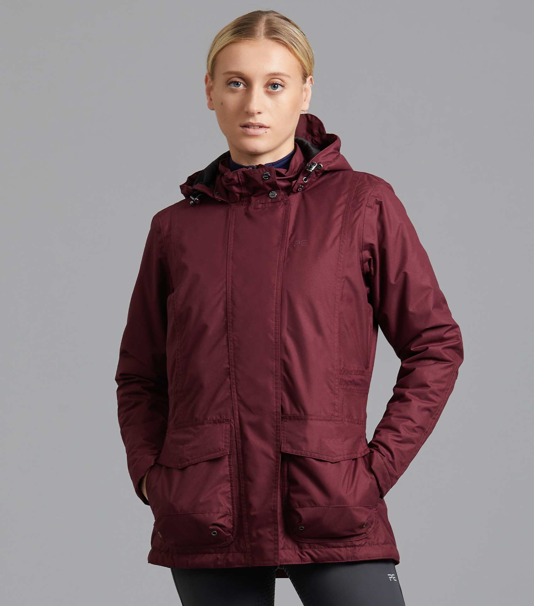Premier Equine Cascata Ladies Waterproof Riding Coat Wine | Waterproof, Warm, Comfortable