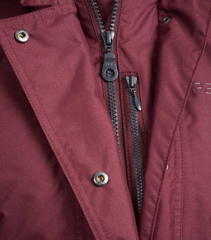 Premier Equine Cascata Ladies Waterproof Wine Coat Details | Equiflair