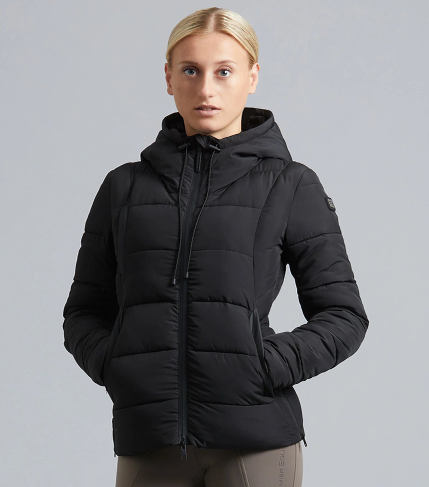 PREMIER EQUINE Casella Ladies Quilted Jacket Black - Stylish & Water-Resistant Riding Jacket
