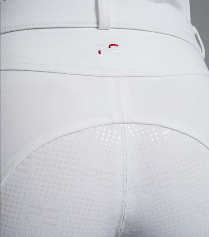Premier Equine White Riding Breeches - Cassa Ladies Full Seat Gel Competition Equestrian Pants
