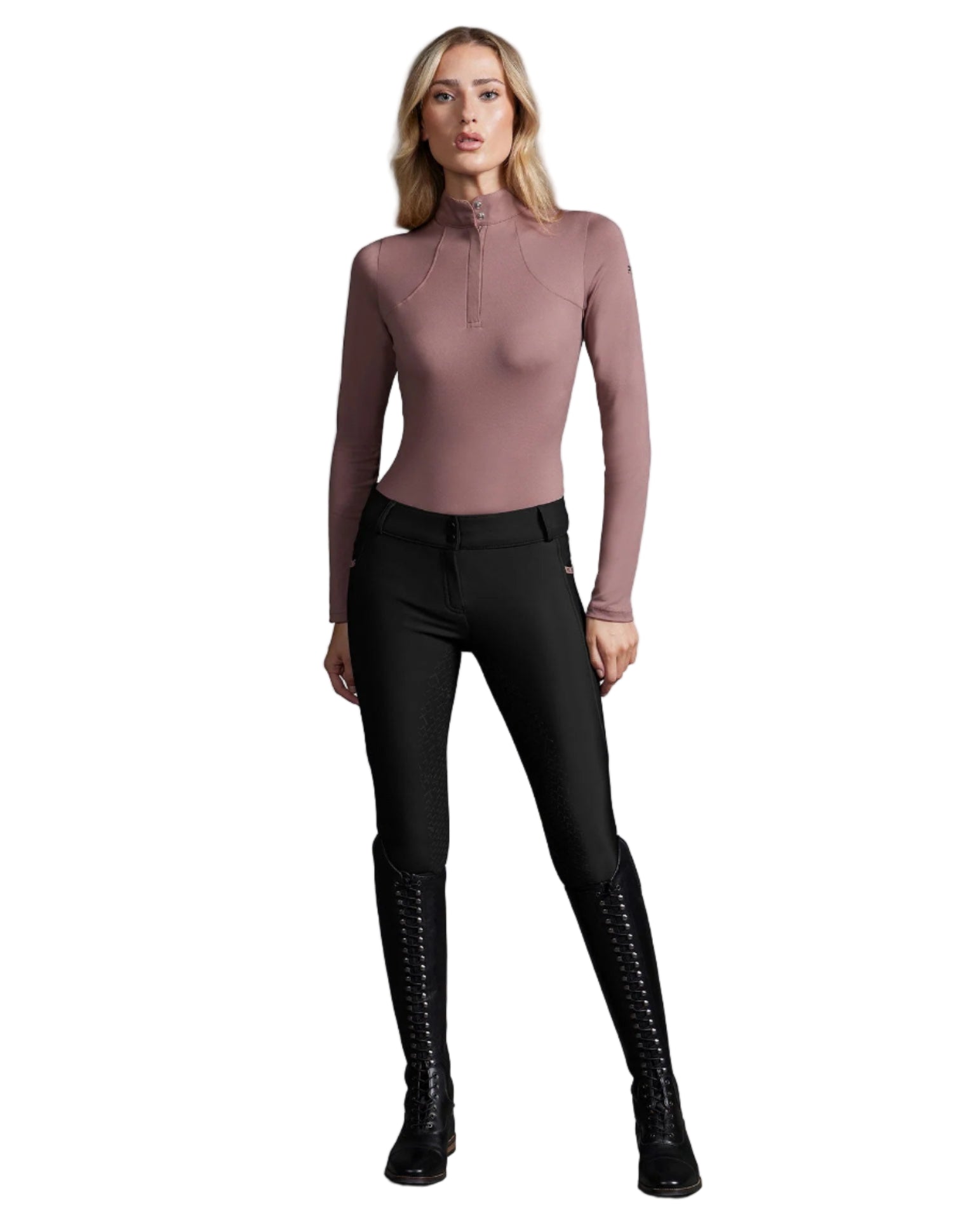 Premier Equine Catori Womens Gel Full Seat Riding Breeches Black - Riding Legwear Clothing…