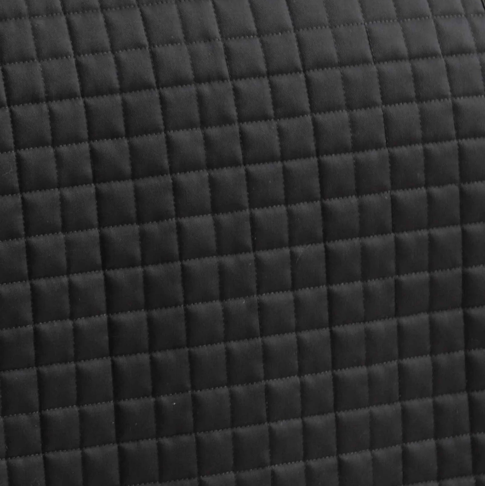 Black Quilted Cotton Cross Country Saddle Pad | Premier Equine Close Contact Design