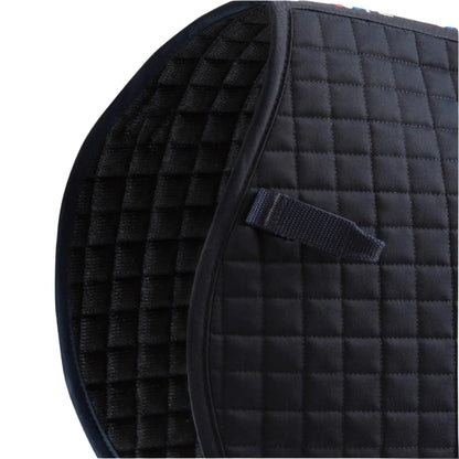 Premier Equine Close Contact Cross Country Saddle Pad - Navy. Premium horse riding equipment.