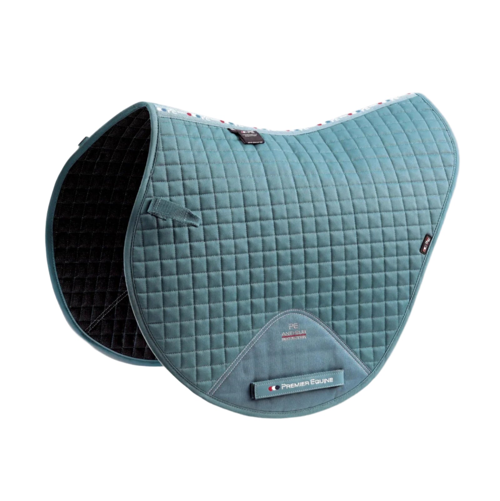 Premier Equine Turquoise Cross Country Saddle Pad - Close Contact Cotton Equestrian Pad