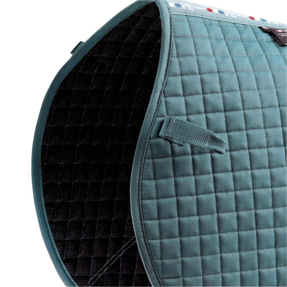 Premier Equine Turquoise Cross Country Saddle Pad - Close Contact Cotton Design