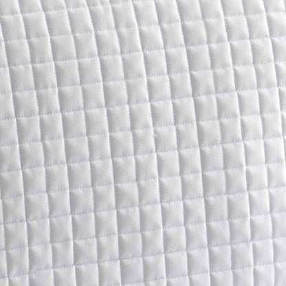 White Quilted Close Contact Cotton Dressage Saddle Pad - Competition Ready