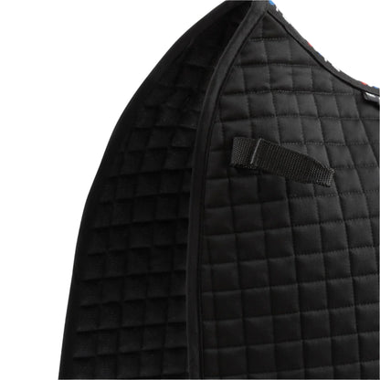 Black Premier Equine Close Contact Cotton Dressage Saddle Pad - Horse Riding Equipment