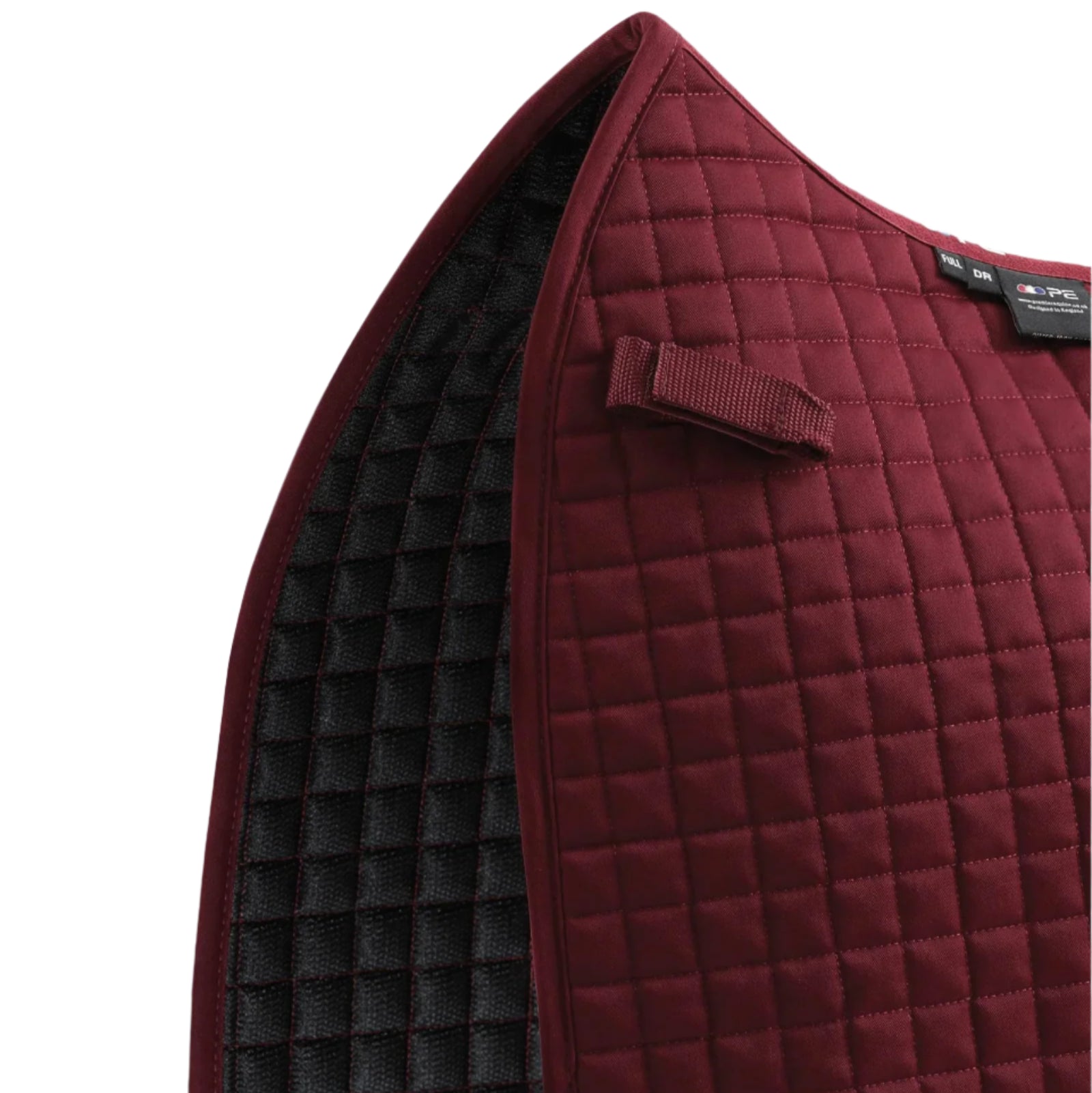 Burgundy Premier Equine Dressage Saddle Pad - Close Contact Cotton Square for Horse Riding