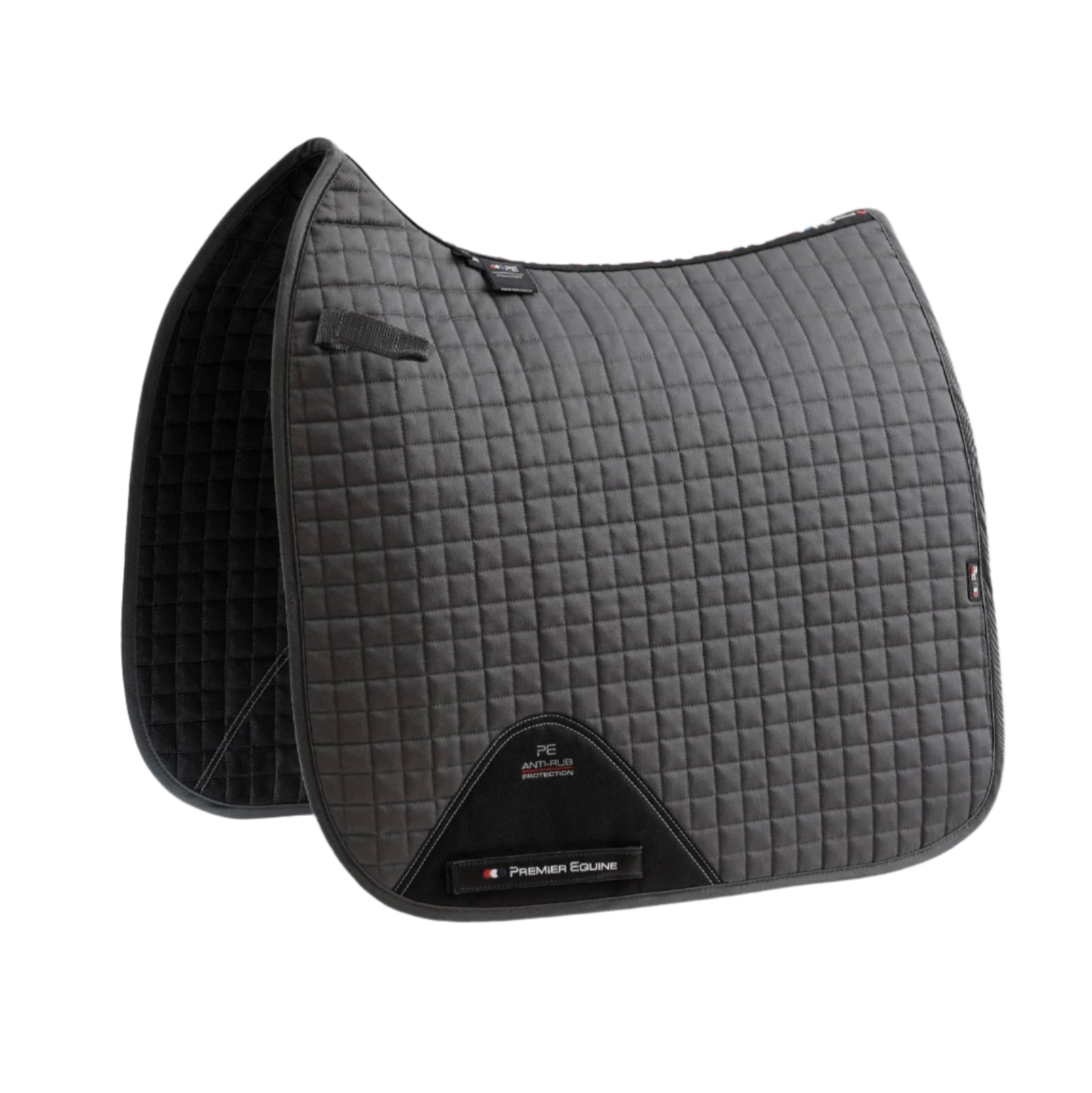 Premier Equine Close Contact Dressage Saddle Pad - Grey Cotton Horse Riding Equestrian
