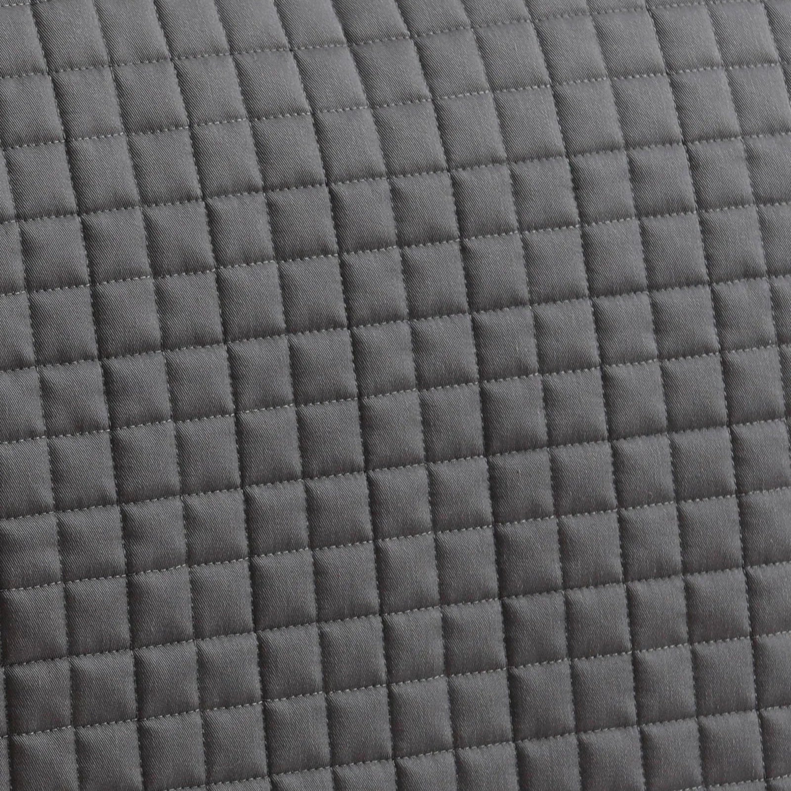 Premier Equine Grey Quilted Dressage Saddle Pad - Close Contact. High-Quality Cotton, Moisture-Wicking, Anti-Rub Protection