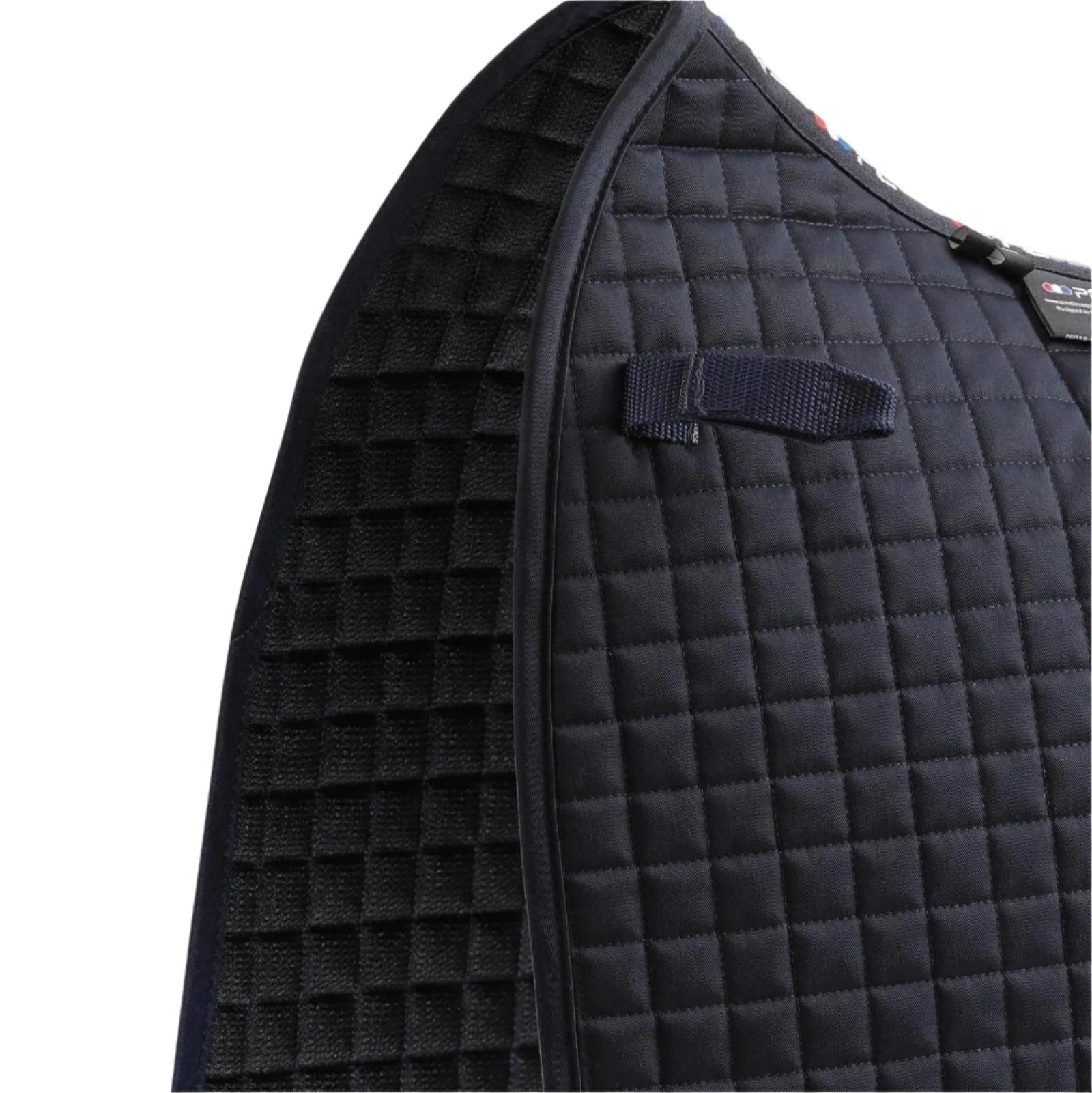 PREMIER EQUINE Close Contact Cotton Dressage Saddle Pad Navy - Equestrian Tack