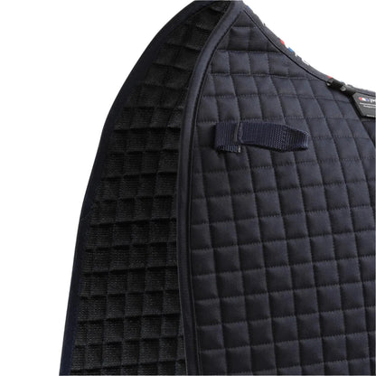 PREMIER EQUINE Close Contact Cotton Dressage Saddle Pad Navy - Equestrian Tack