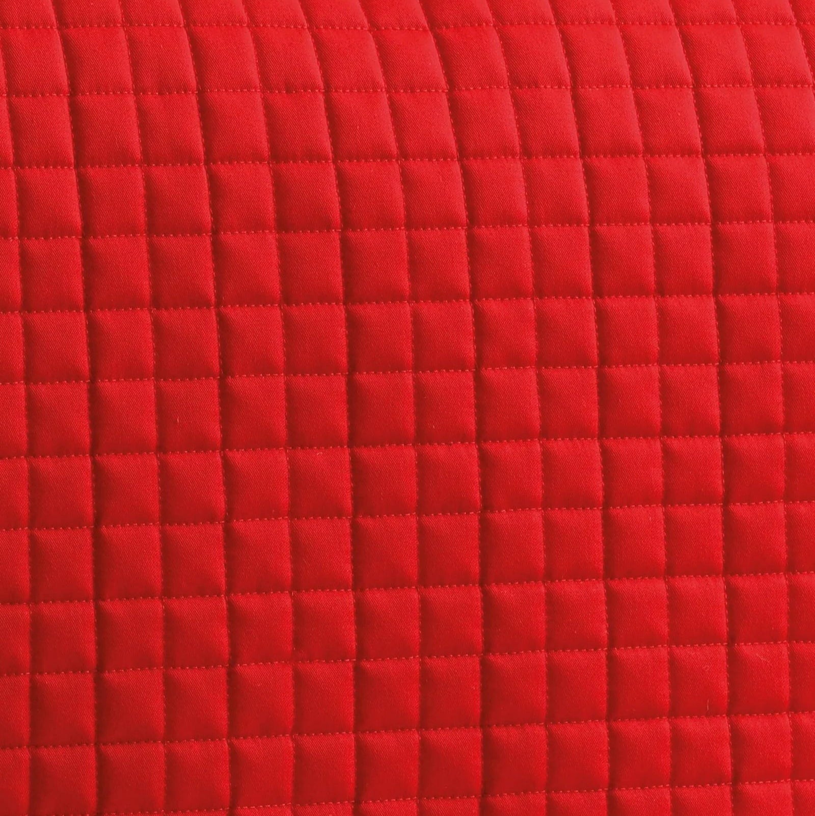 Red Quilted Dressage Saddle Pad - Premier Equine Cotton Comfort for Horse Riding