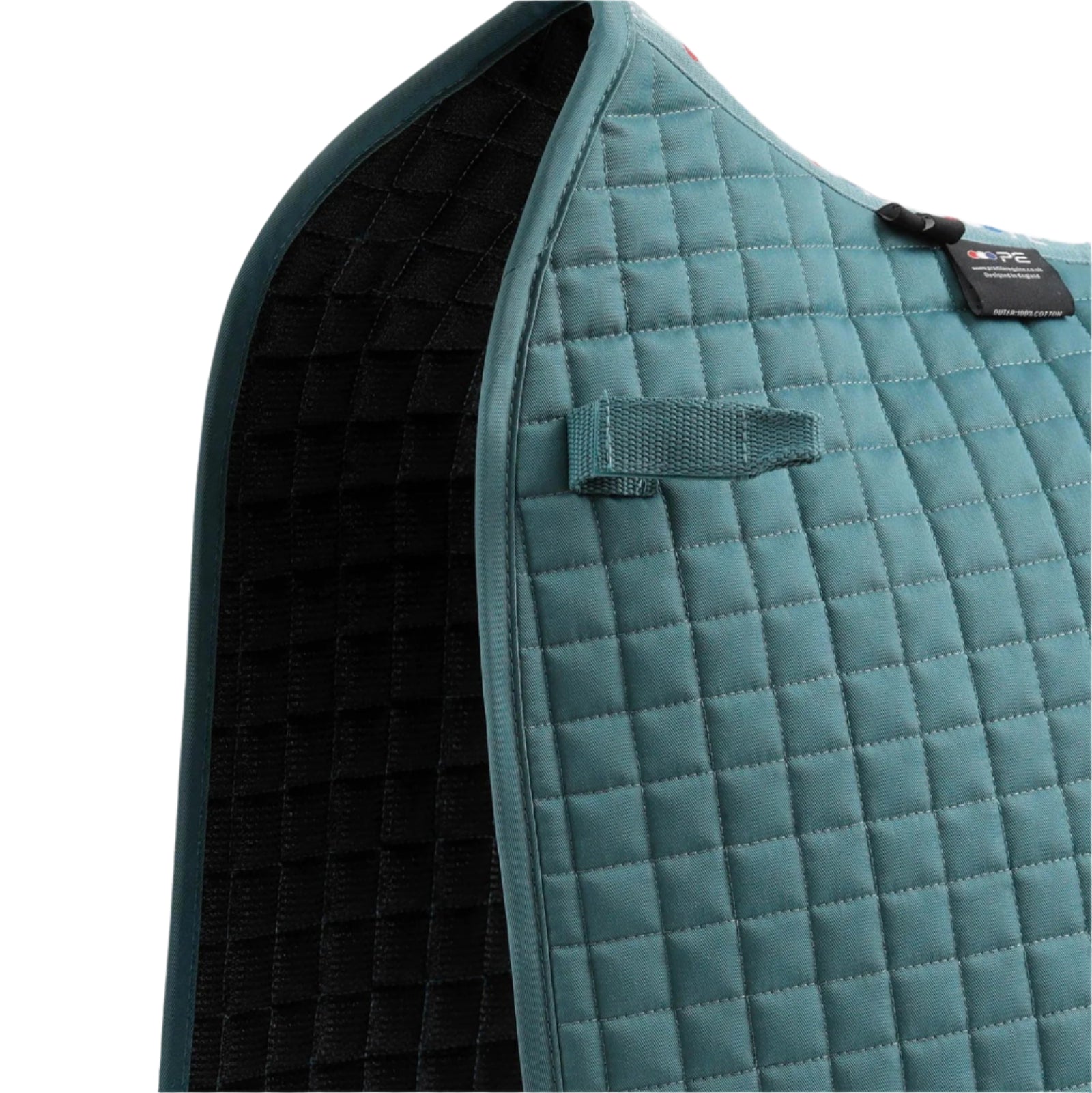 Premier Equine Turquoise Dressage Saddle Pad - Close Contact Cotton Quilted Pad for Horses, Equestrian Gear