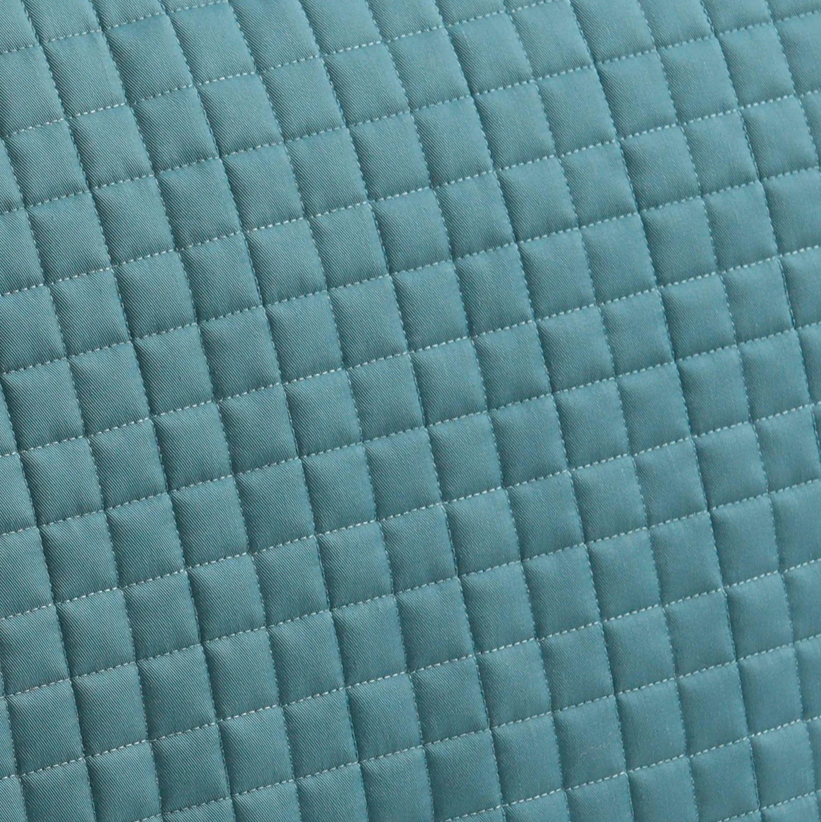 Premier Equine Close Contact Cotton Dressage Saddle Pad - Turquoise Quilted Design. For comfort and performance.