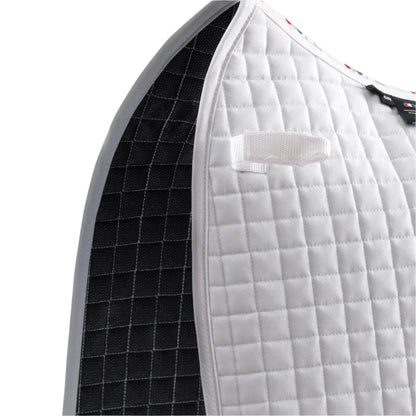 Premier Equine White Cotton Dressage Saddle Pad Close Contact - Equiflair