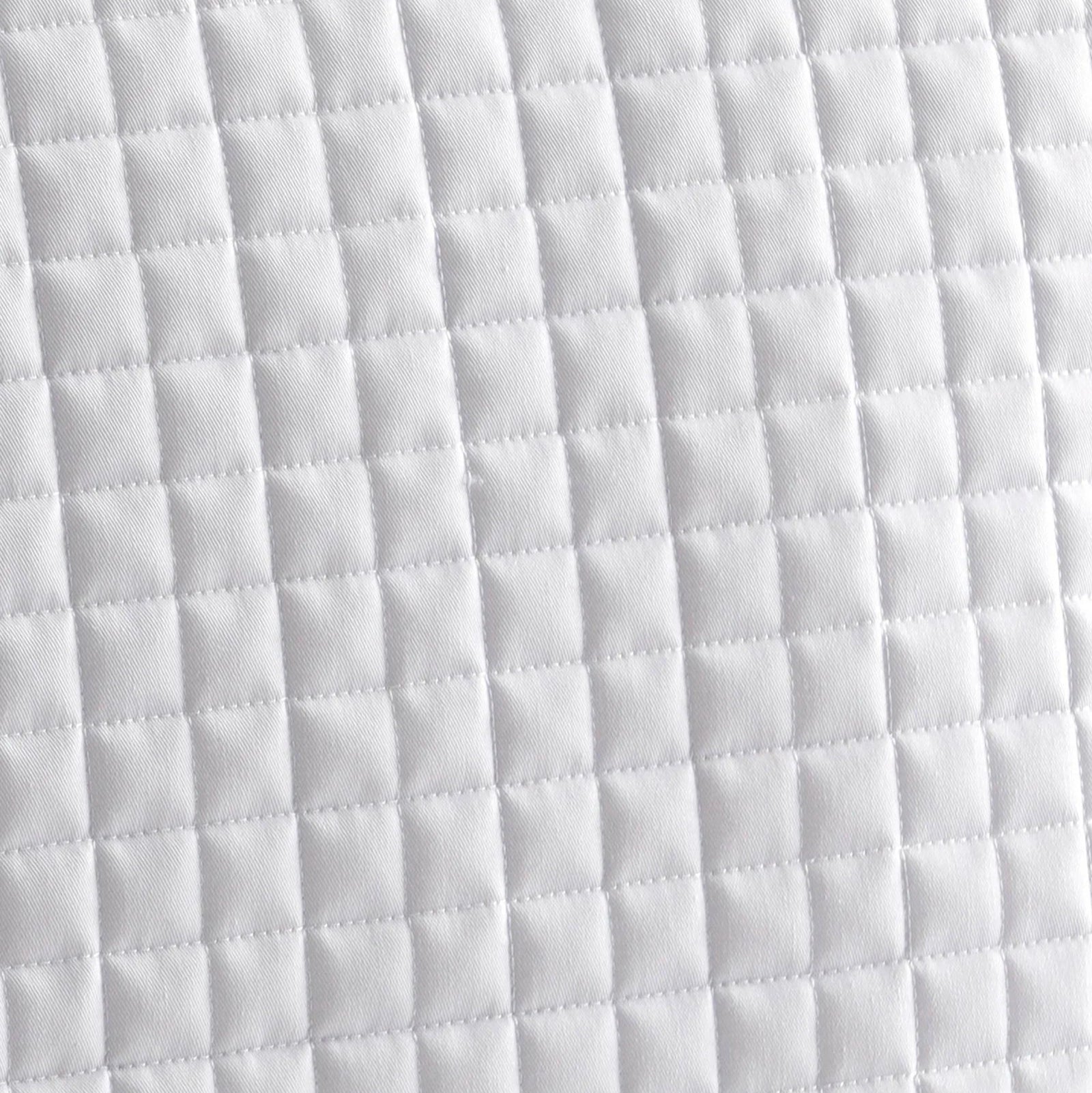 White Quilted Cotton Dressage Saddle Pad | Close Contact Saddle Pad