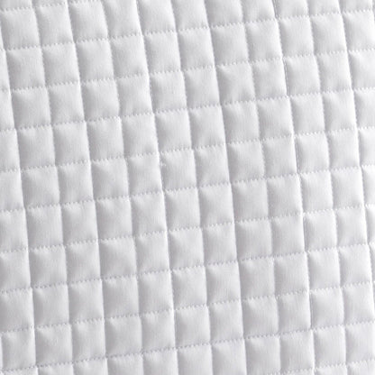White Quilted Cotton Dressage Saddle Pad | Close Contact Saddle Pad
