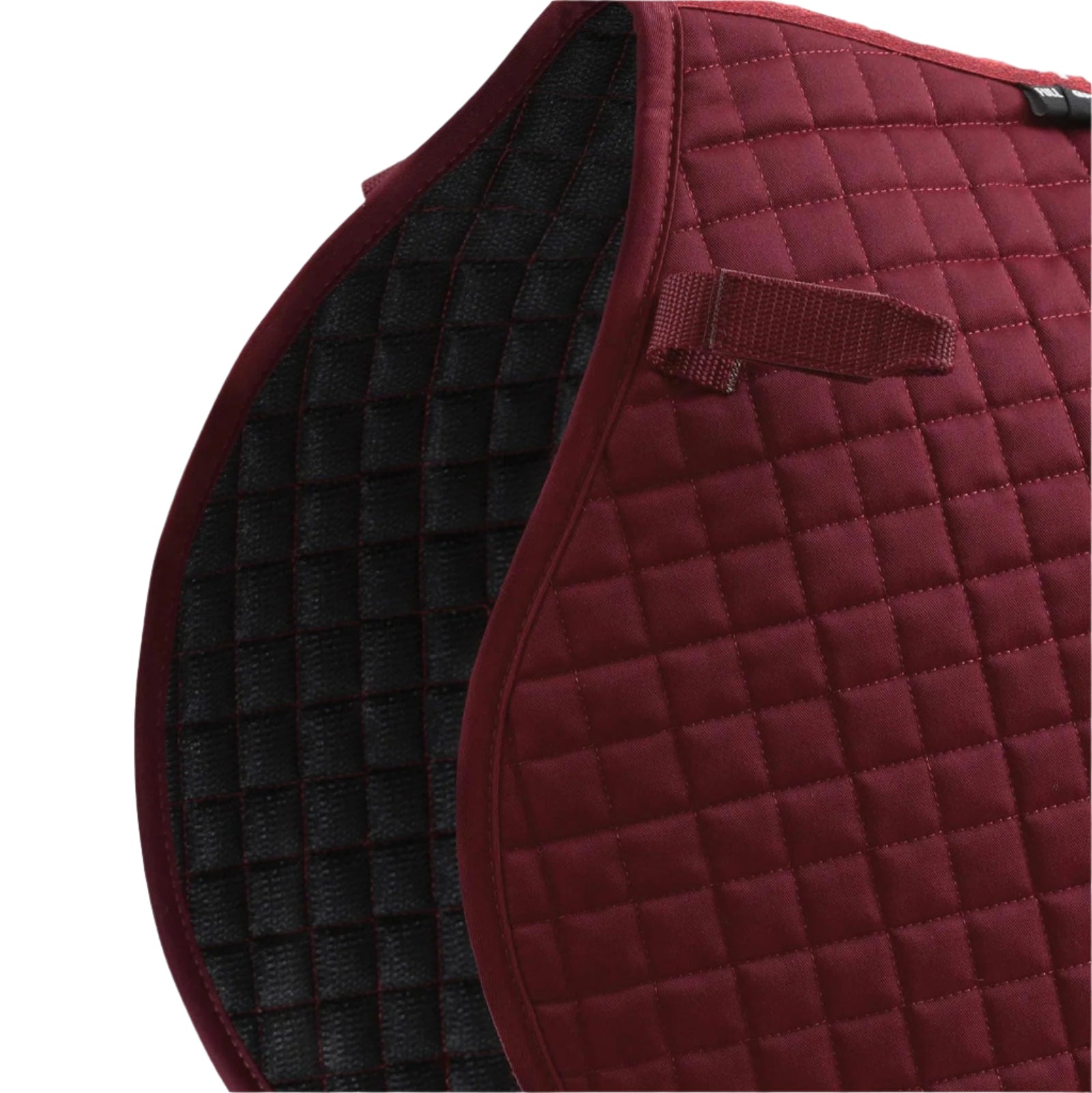Burgundy Quilted Close Contact Horse Saddle Pad - Equestrian Comfort