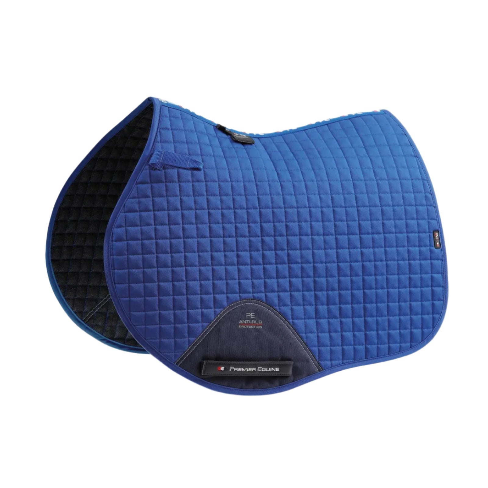 Premier Equine Saddle Pad - Royal Blue Cotton GP/Jump - Horse Riding Tack - Equine Supplies