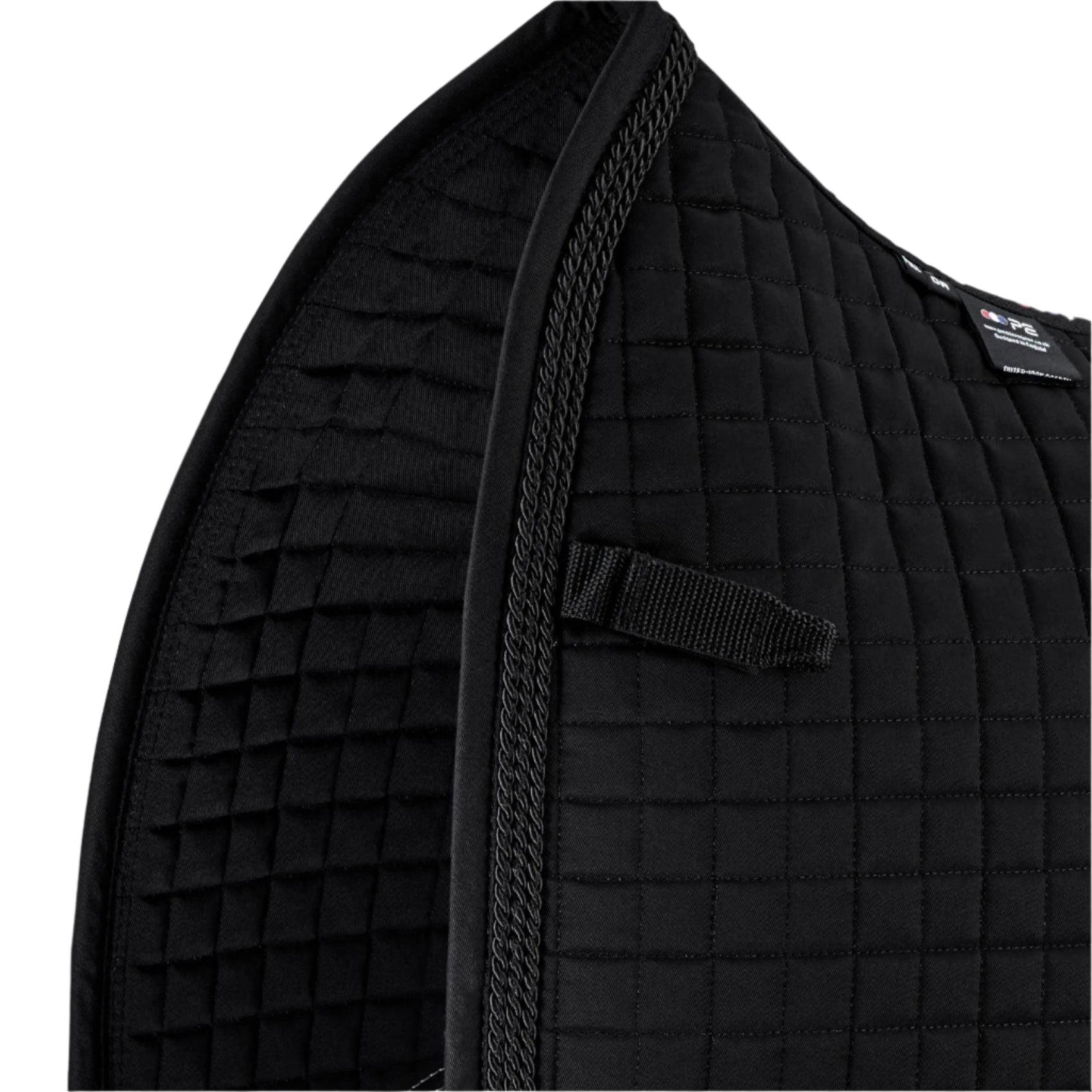 Premier Equine Black Dressage Saddle Pad: Close Contact, European Cotton, Quilted Design. Equestrian Equipment.