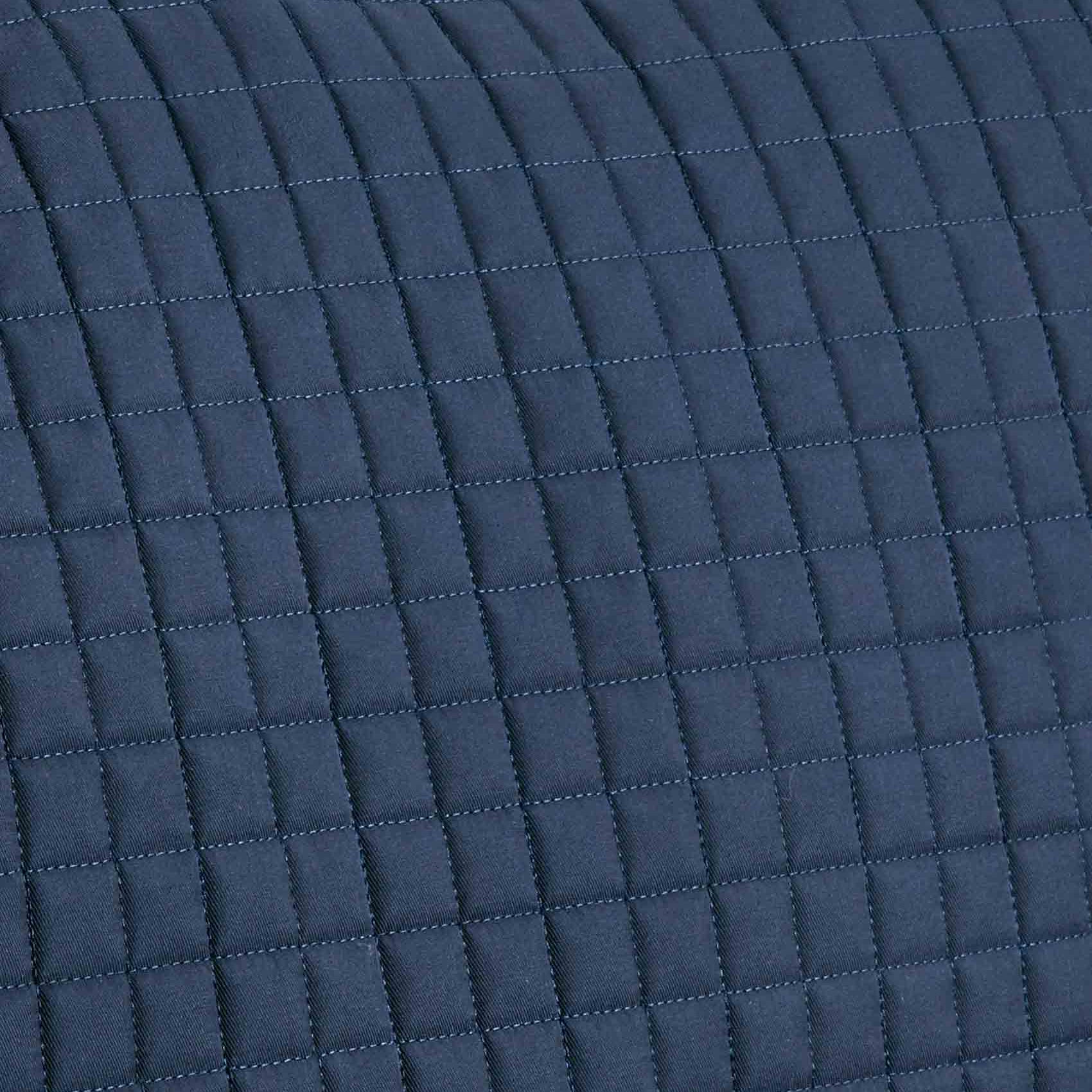 Premier Equine Close Contact Dressage Square Navy Saddle Pad: High-Quality Cotton, Wicking, Anti-Rub, Adjustable Straps