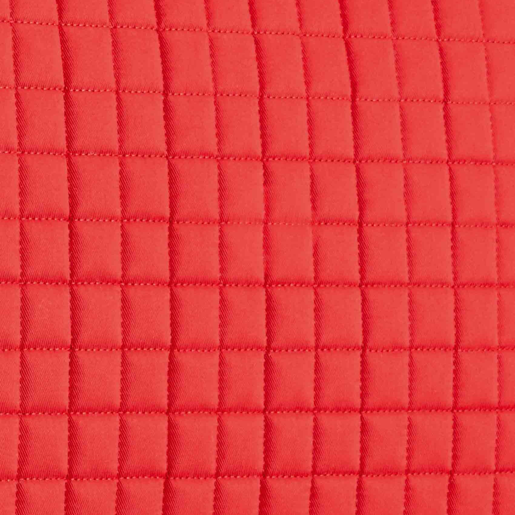 Premier Equine Red Dressage Saddle Pad - Close Contact Cotton Square Numnah