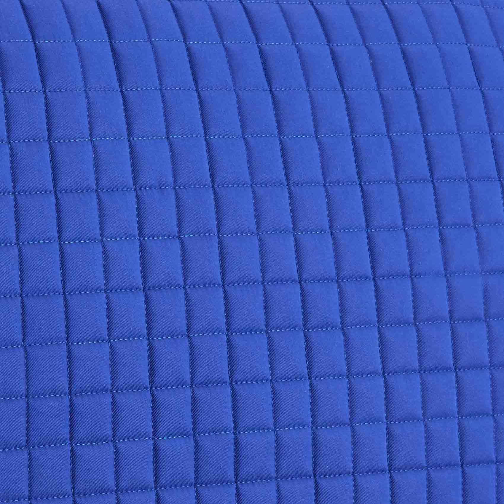 Premier Equine Dressage Saddle Pad - Royal Blue Cotton Close Contact European Square. Equestrian Tack by Equiflair.