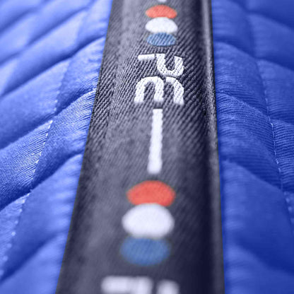 Premier Equine Royal Blue Dressage Saddle Pad: Close Contact European Cotton Square for Equestrian Use