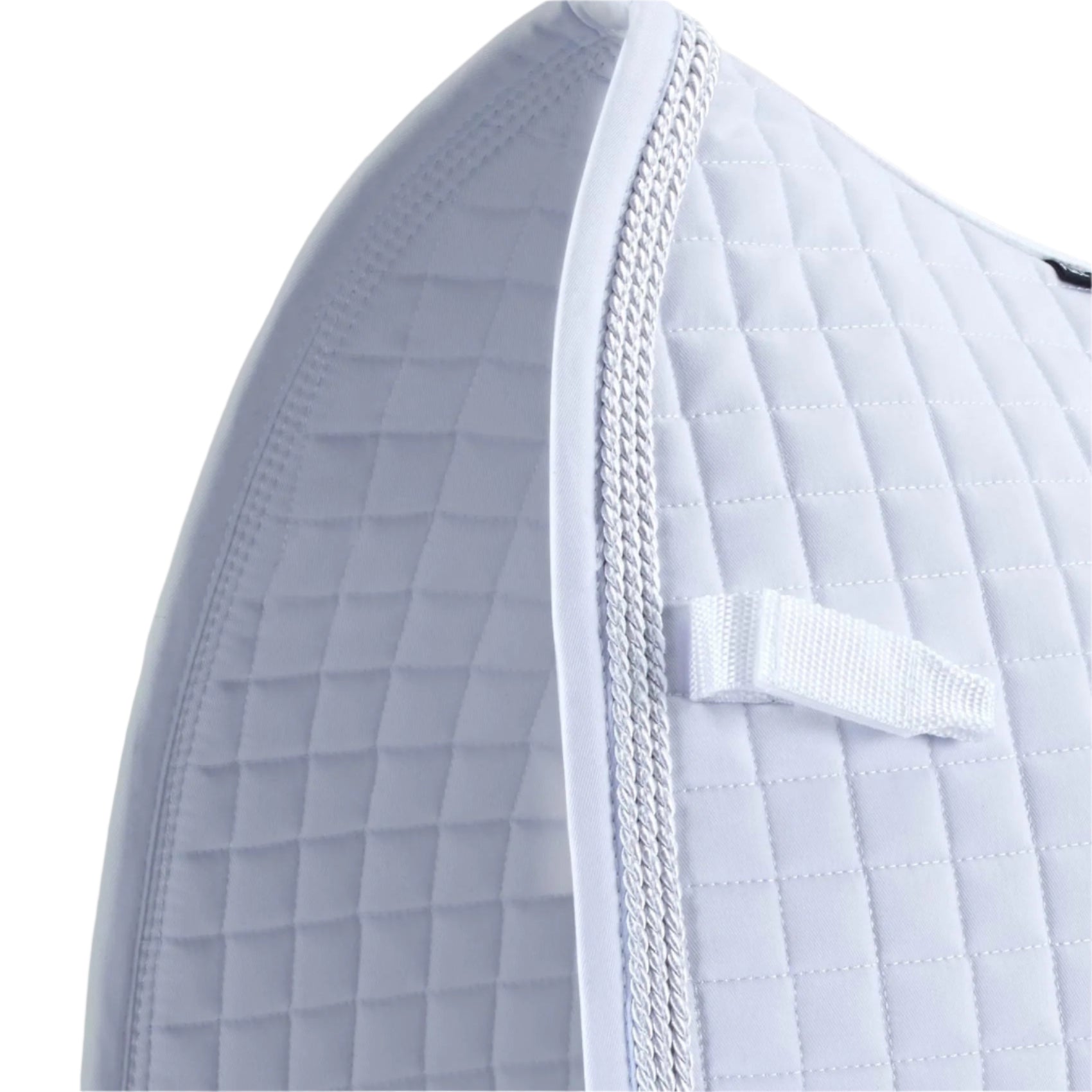 PREMIER EQUINE White Dressage Saddle Pad | Close Contact European Cotton Square | Horse Riding Tack