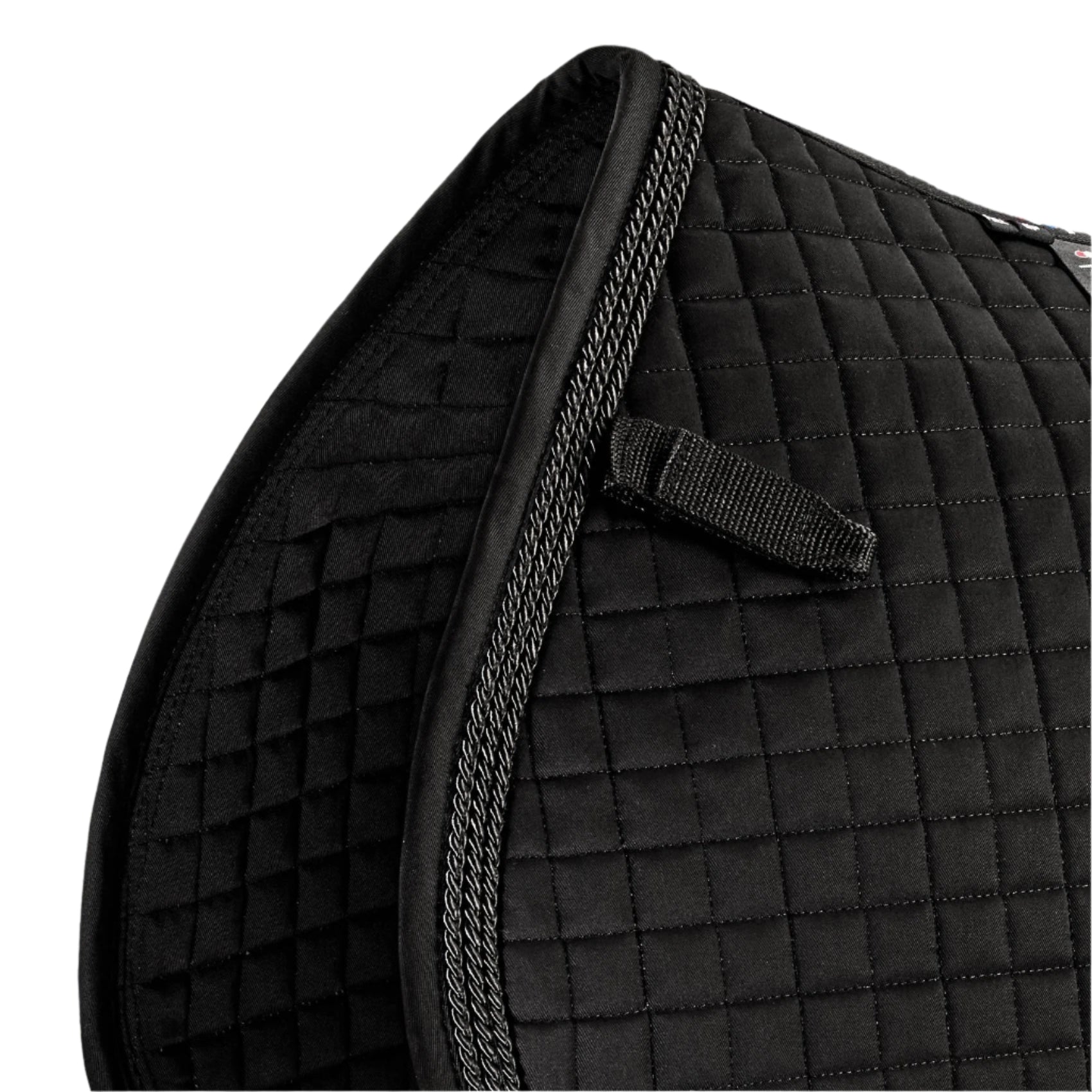 Premier Equine Close Contact Black Saddle Pad - GP/Jump Square for Equestrian Sports