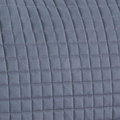 Premier Equine Close Contact Saddle Pad - GP/Jump Square Grey - Cotton Equestrian Pad for Horseback Riding