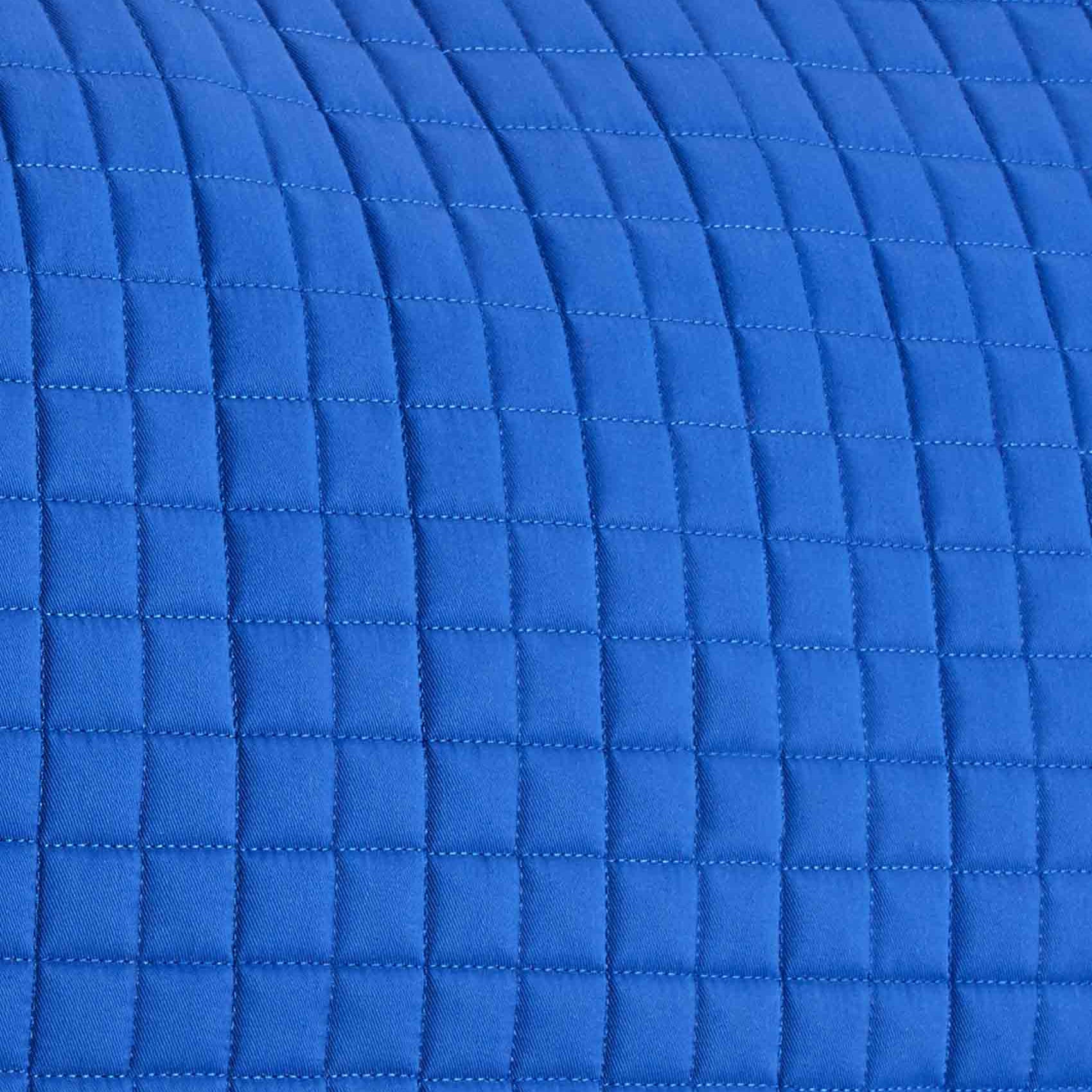 Premier Equine Close Contact Royal Blue Saddle Pad - GP/Jump Square. Equestrian Essential for Comfort & Style.
