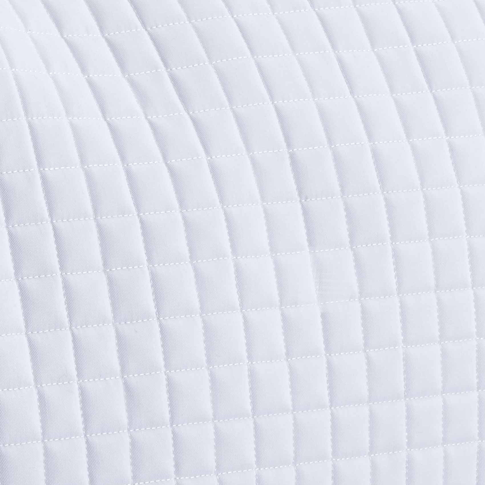 White Quilted Cotton GP/Jump Saddle Pad - European Close Contact Design