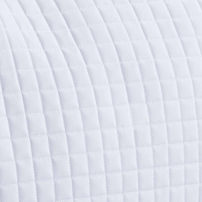 White Quilted Cotton GP/Jump Saddle Pad - European Close Contact Design
