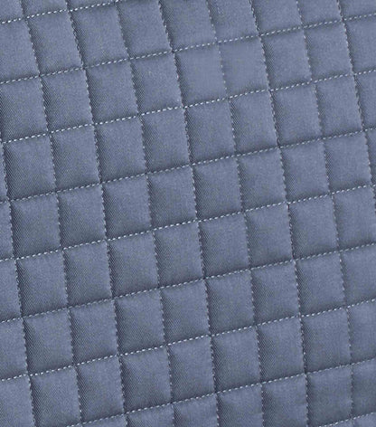 Premier Equine Quilted Grey Merino Wool Dressage Saddle Pad - Close Contact Fabric