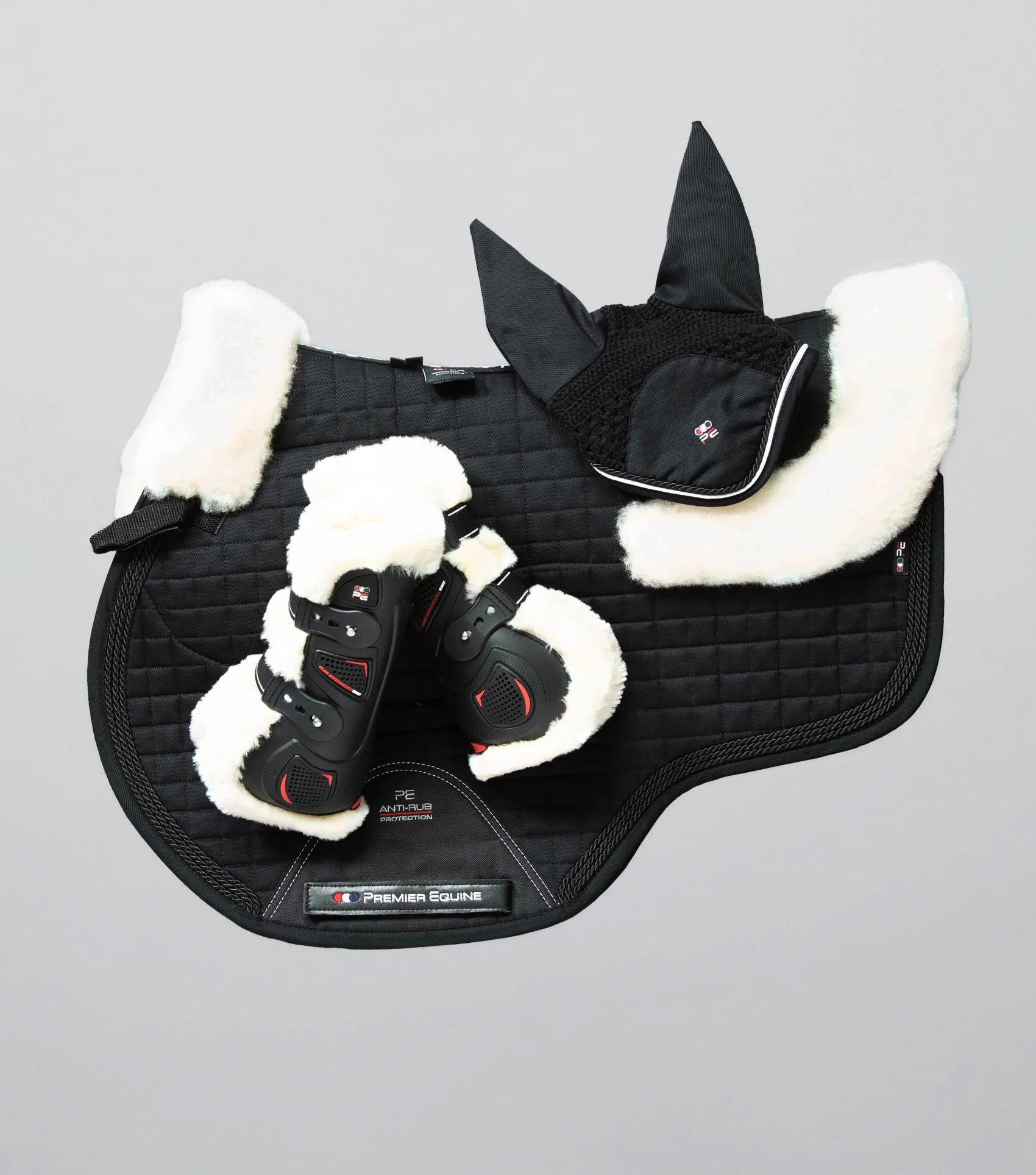 Premier Equine Black Merino Wool Saddle Pad & Horse Riding Gear - Shop Equiflair for comfort & Protection