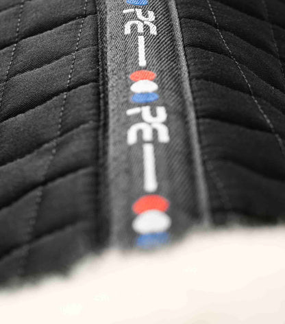 Premier Equine Merino Wool Saddle Pad - Black GP/Jump Close Contact Saddle Square, Equiflair