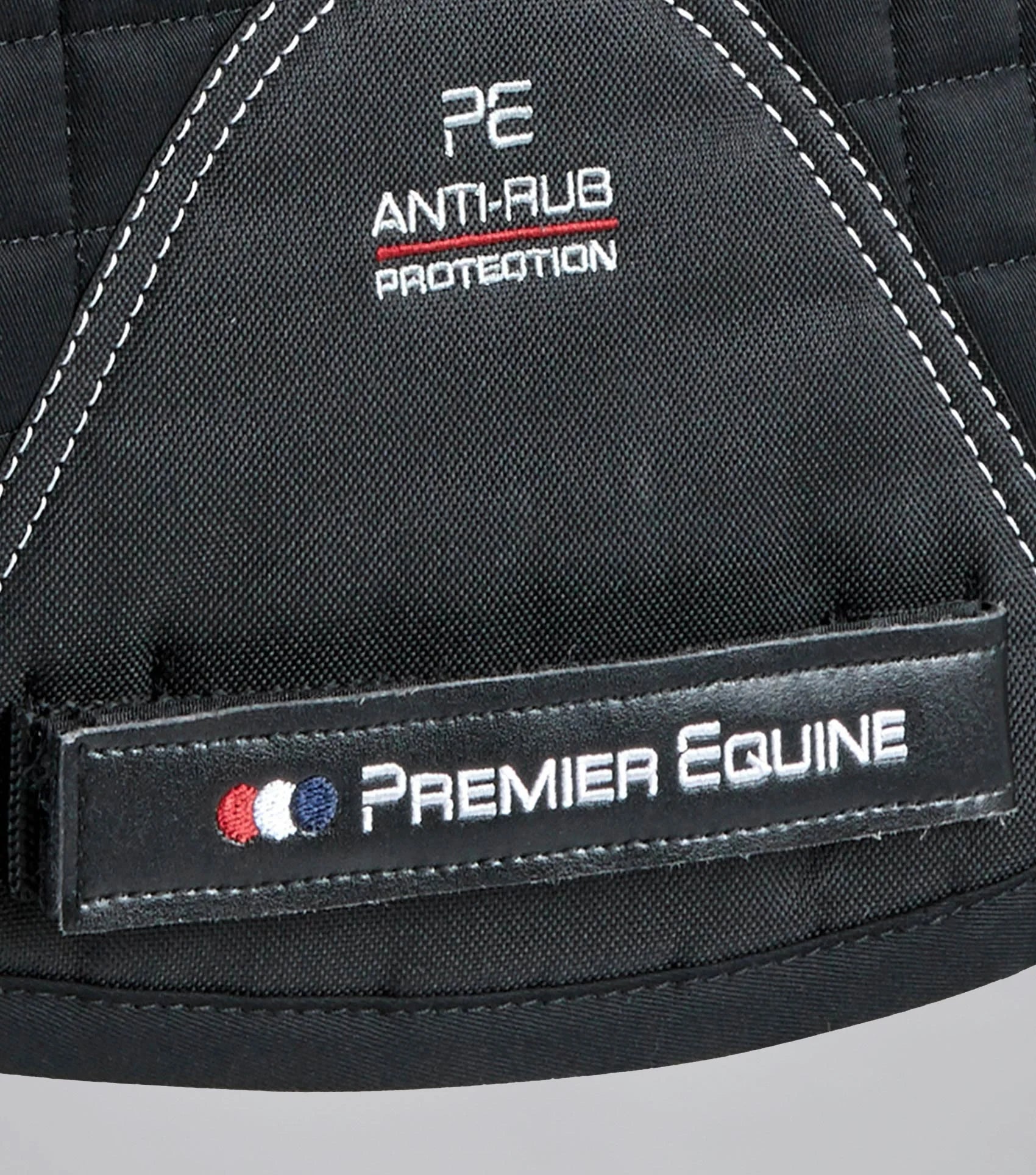 Premier Equine GP/Jump Square Merino Wool Saddle Pad - Black. Anti-Rub Protection, Equine Tack