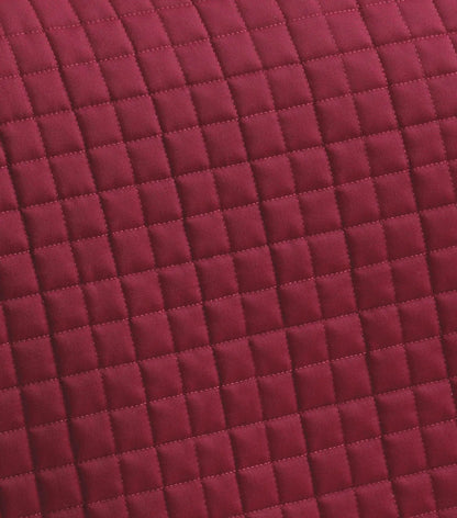 Burgundy Quilted Merino Wool Close Contact Saddle Pad by Premier Equine: Premium Equestrian Gear for Comfort & Performance