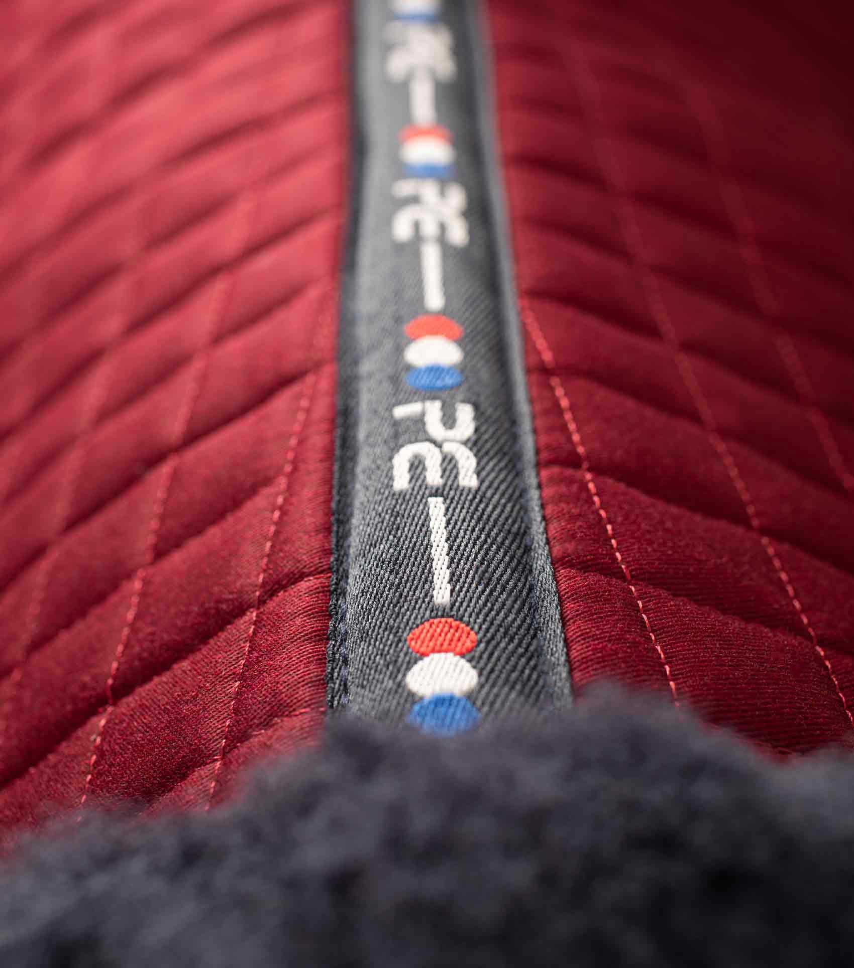 Premier Equine Burgundy Merino Wool GP/Jump Saddle Pad: Close Contact, Comfortable Equine Gear