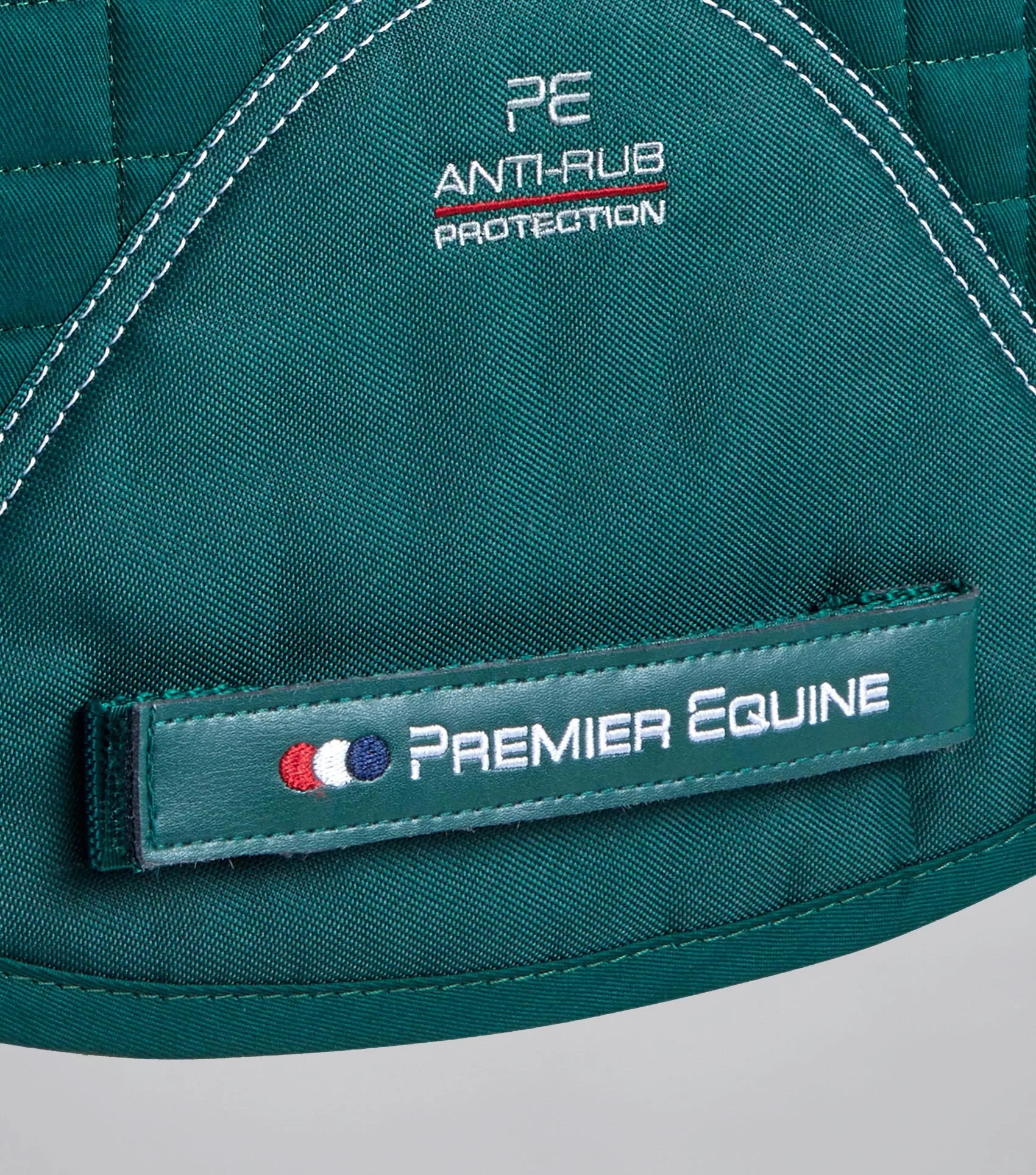 Premier Equine Merino Wool Saddle Pad GP/Jump Square - Green. Close Contact Equestrian Saddle Pad