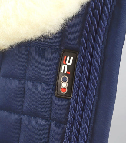 Premier Equine Merino Wool Navy GP/Jump Saddle Pad: Close Contact Comfort & Protection for Your Horse - Horse Tack.