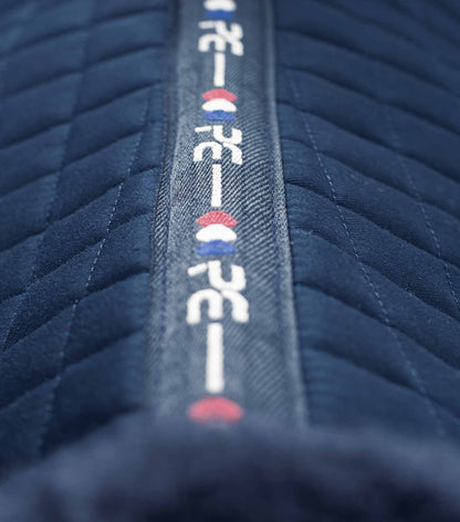 Premier Equine Merino Wool Navy Saddle Pad - Close Contact GP/Jump European Square