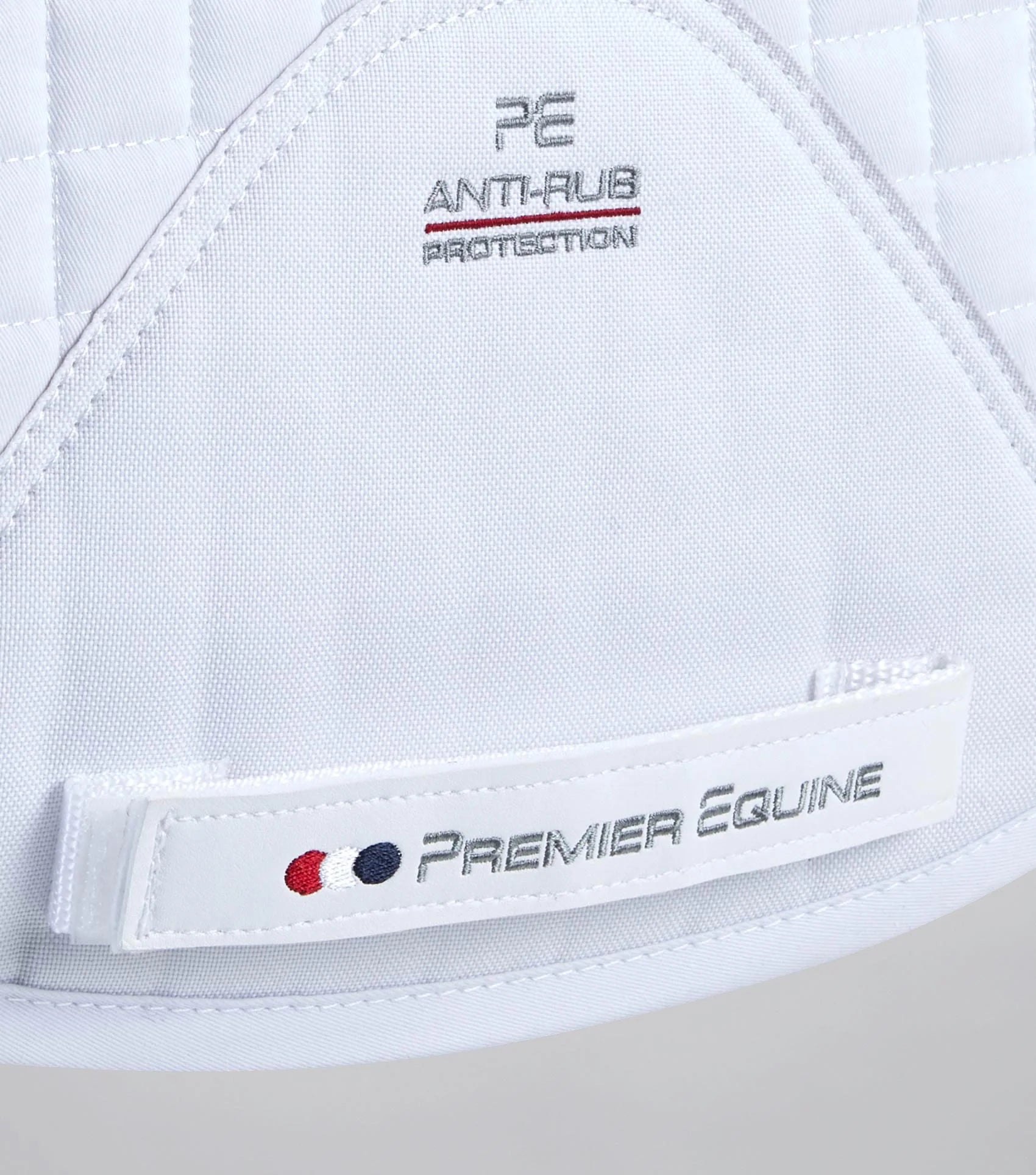Premier Equine White Merino Wool Close Contact GP/Jump Square Saddle Pad